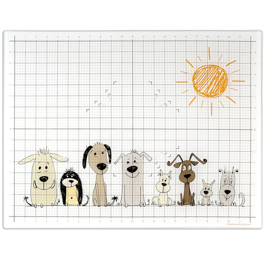 Puppy Pals Magnetic Glass Craft Mat