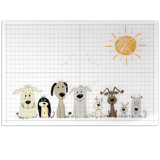 Puppy Pals Magnetic Glass Craft Mat