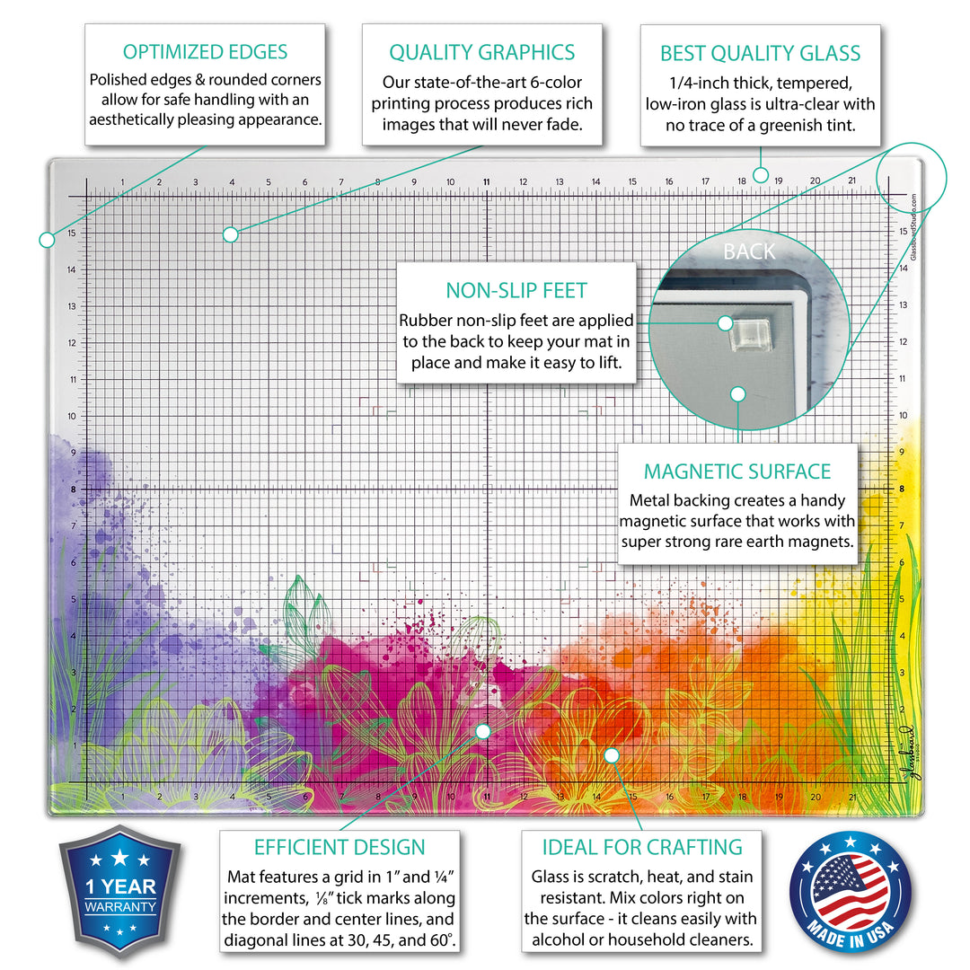 Magnetic Glass Craft Mat