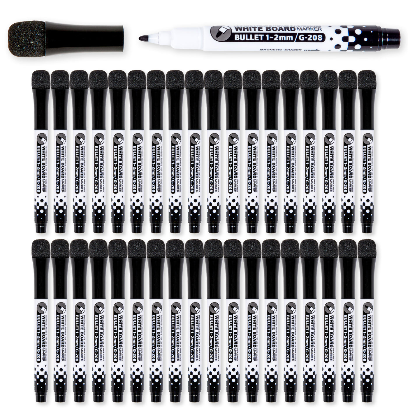 Classroom Pack 36 Pack Fine Tip Dry Erase Colored Markers